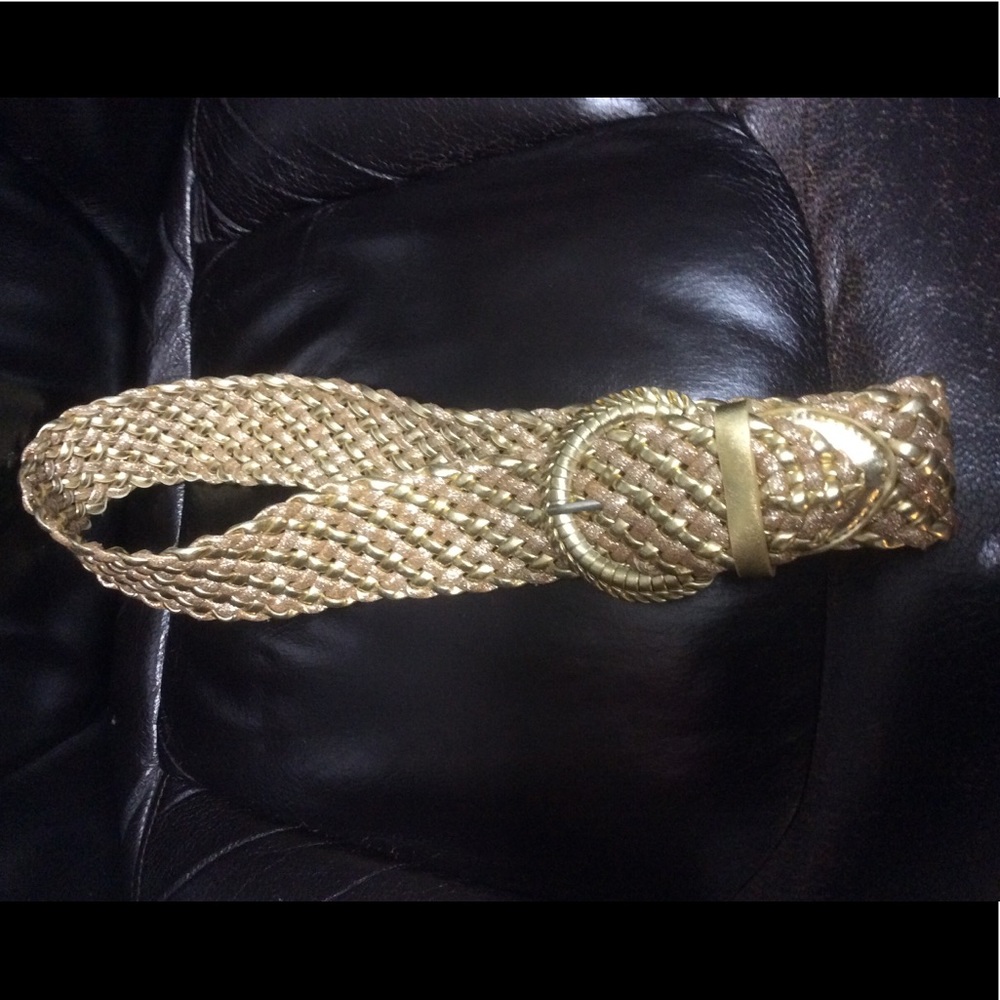 Gold glitter belt Size M